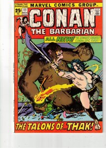 Conan the Barbarian #11 (1971) Giant-Size Key! Barry Windsor Smith Art Utah CERT