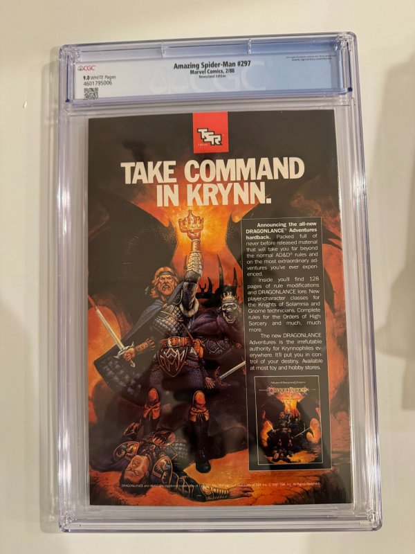 Amazing Spider-Man 297 CGC 9.0 Newsstand (1988)