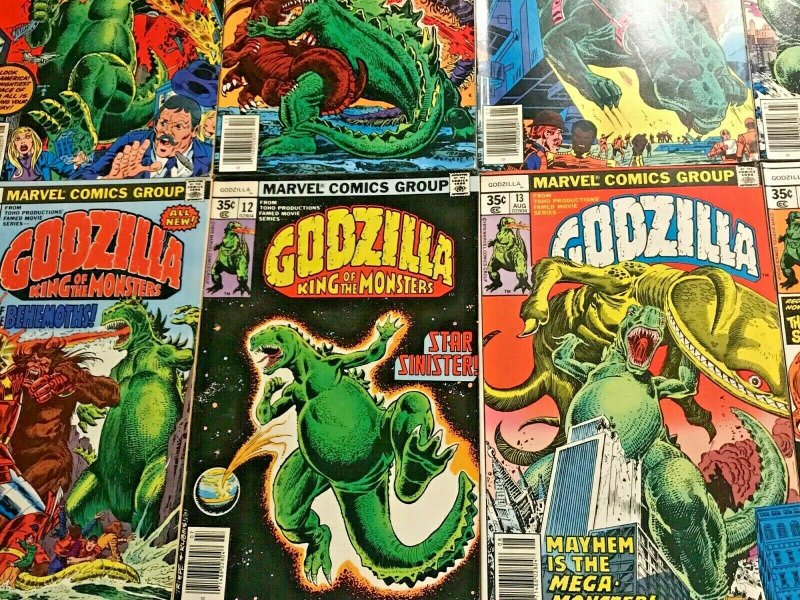 GODZILLA KING OF THE MONSTERS#1-16 VF LOT 1978 (10 BOOKS) MARVEL COMICS