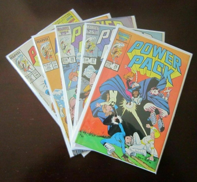 Power Pack comic lot from #1-58 + more 45 different books avg 7.0 (1984-90)