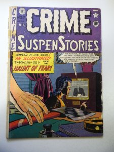 Crime SuspenStories #7 (1951) GD Cond 2 cumulative spine split, tape on spine
