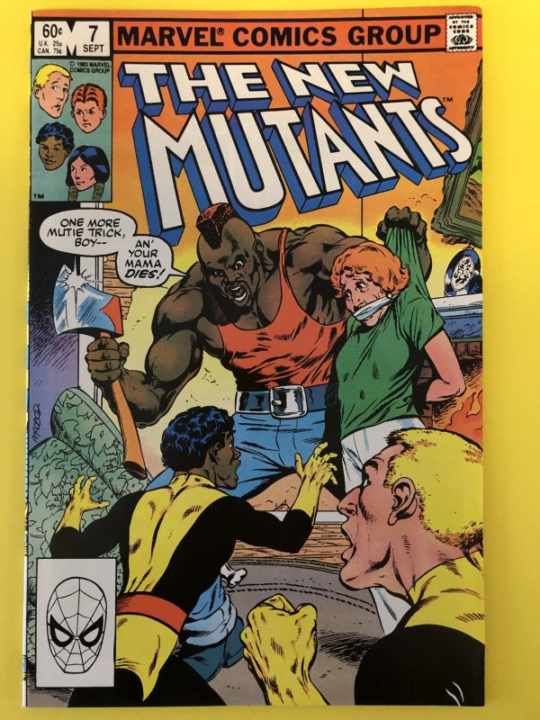 The New Mutants #7 Direct Edition (1983) VF + / -