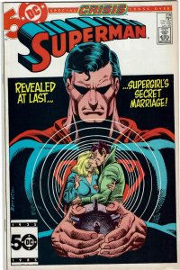 Superman #415  Crisis on Infinite Earths Crossover NM-