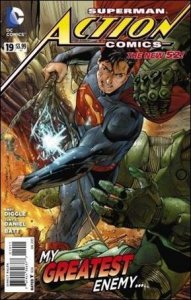 Action Comics (2011) 19-A Gatefold Cover VF/NM