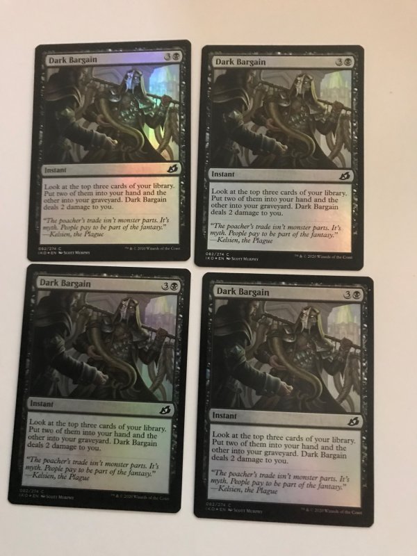 4 DARK BARGAIN (foil) : Magic the Gathering MTG cards; IKORIA, NM, Instant