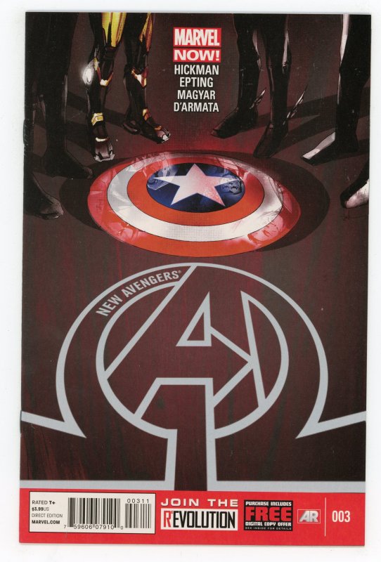 New Avengers #3 (2013 v3) Jonathan Hickman Illuminati Galactus NM