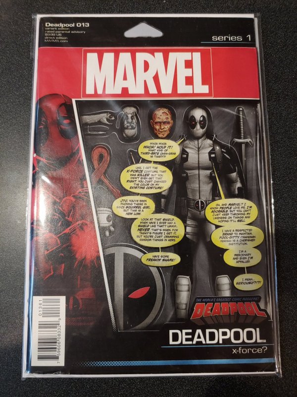 DEADPOOL#13~TRIPLE SIZED ISSUE~ACTION FIGURE VARIANT~NM~MARVEL COMICS BOOK