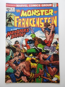 The Frankenstein Monster #4  (1973) Monster's Death! Beautif...