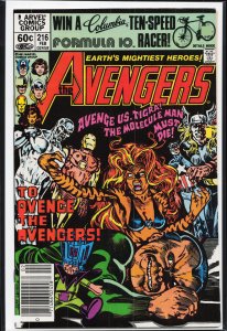The Avengers #216 Newsstand Edition (1982) The Avengers