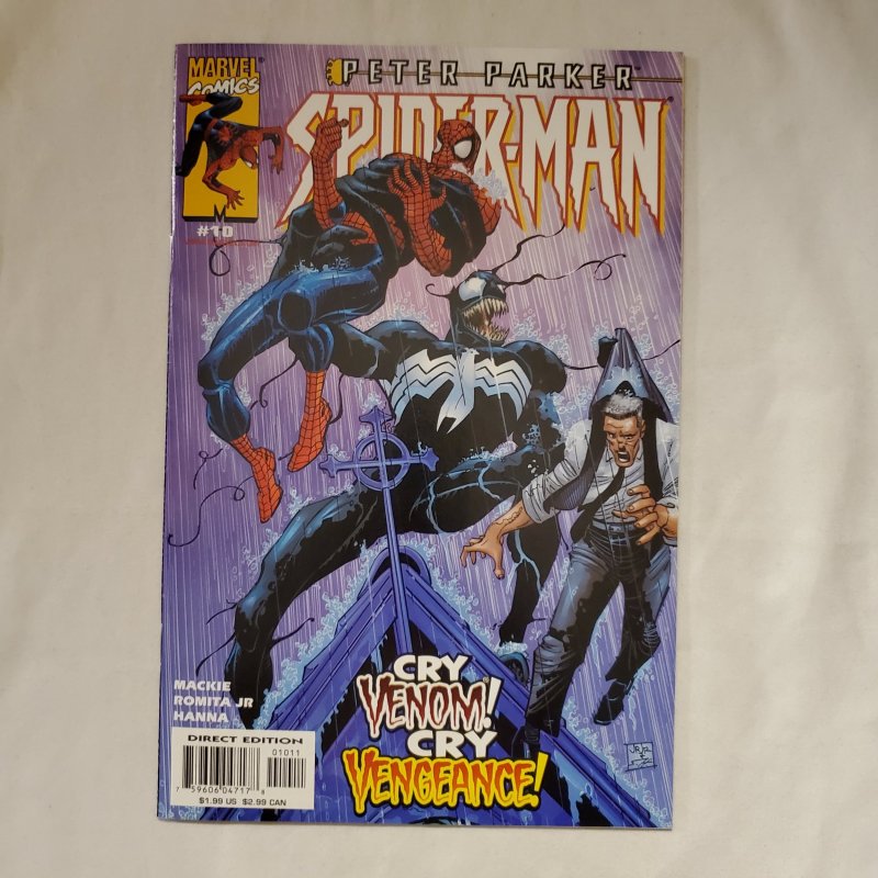 Peter Parker Spider-Man 10 Near Mint- Cover by John Romita Jr.