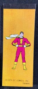 VINTAGE 1979 DC COMICS 1.5 x 4 MINI NOTE PAD CAPTAIN MARVEL (SHAZAM)