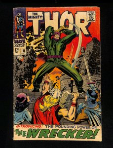 Thor #148 1st Appearance The Wrecker! Jack Kirby Art!