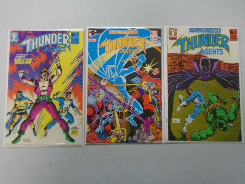 THUNDER Agents lot 3 different issues 8.0 VF (1983 JC)