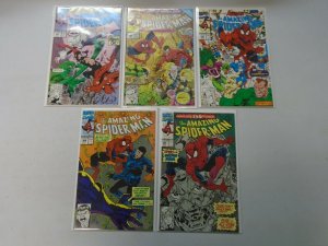 Amazing Spider-Man lot 17 different from #329-350 avg 8.0 VF (1990-91)