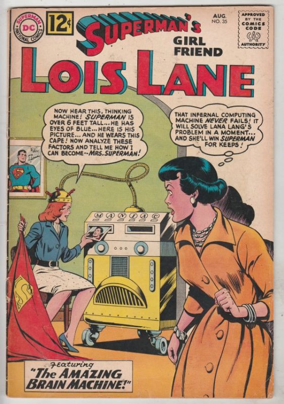 Lois Lane, Superman's Girlfriend  #35 (Aug-62) FN+ Mid-High-Grade Superman, L...