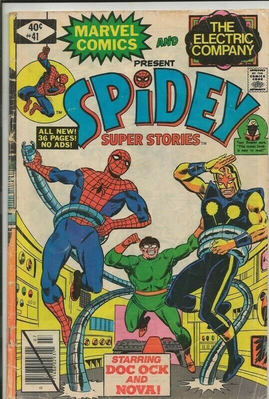 Spidey Super Stories #41 ORIGINAL Vintage 1976 Marvel Comics Nova Dr Octopus