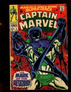 CAPTAIN MARVEL #5 (3.5) THE MARK OF THE METAZOID!