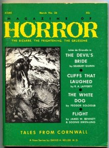 MAGAZINE OF HORROR-BIZARRE-GRUESOME--PULP-SEABURY QUINN--#26-MAR 1969