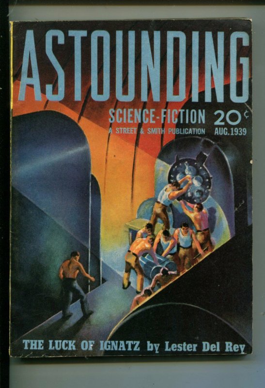 Astounding Science Fiction August 1939 1st PUBLISHED HEINLEN STORY--Life-Line