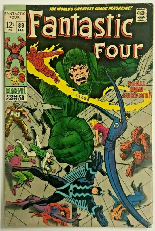 FANTASTIC FOUR#83 VG 1968 MARVEL SILVER AGE COMICS