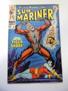 Sub-Mariner #5 (1968) 1st App of Tiger Shark! FN- Condition