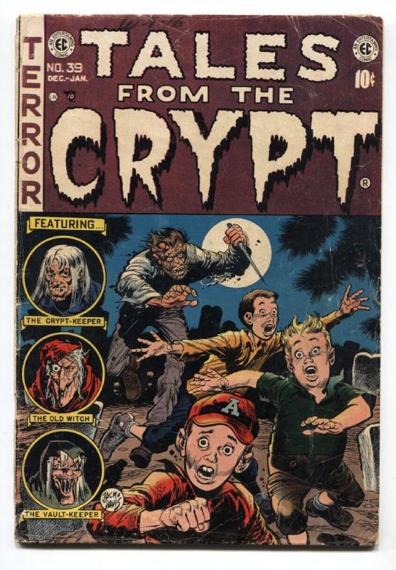 Tales From the Crypt #39 1954- EC Horror- Jack Davis- Kamen vg