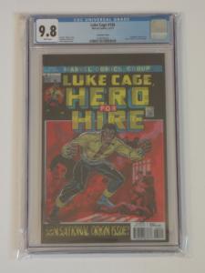 Luke Cage #166 CGC 9.8; 3D lenticular--Homage to Hero For Hire #1!!!