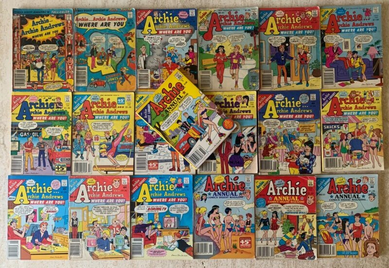 LOT OF 62 ARCHIE COMICS DIGESTS | VARIOUS | 1978-2005 | MOSTLY LOWER GRADE