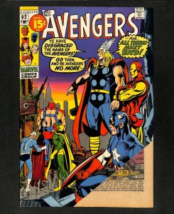 Avengers #92 Neal Adams Cover! Iron Man! Captain America!