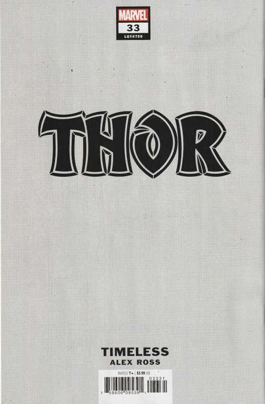 Thor # 33 Alex Ross 1:100 Timeless Variant NM Marvel 2023 [K1]