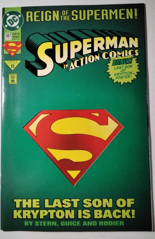 Action Comics #687 (1993) DC Comic Book J751