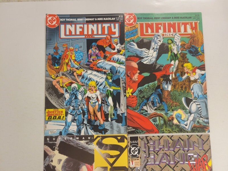 4 DC Comics #3 4 Infinity Inc + #3 Strength + #1 Chain Gang War 63 TJ27