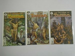 Tarzan The Return of Tarzan set #1-3 6.0 FN (1997 Dark Horse)