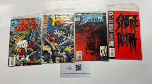 4 Marvel Comics Sabretooth 1 4 X-Men Brood 2 Starjammers 1 51 LP2