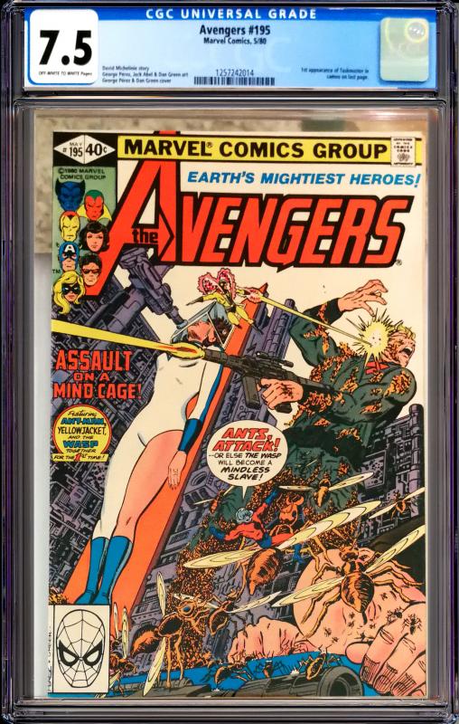 Avengers #195 CGC Graded 7.5 1st Appearance of Taskmaster