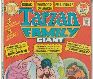 Tarzan Family # 66   Korak ! Warlord of Mars ! Pellucidar !