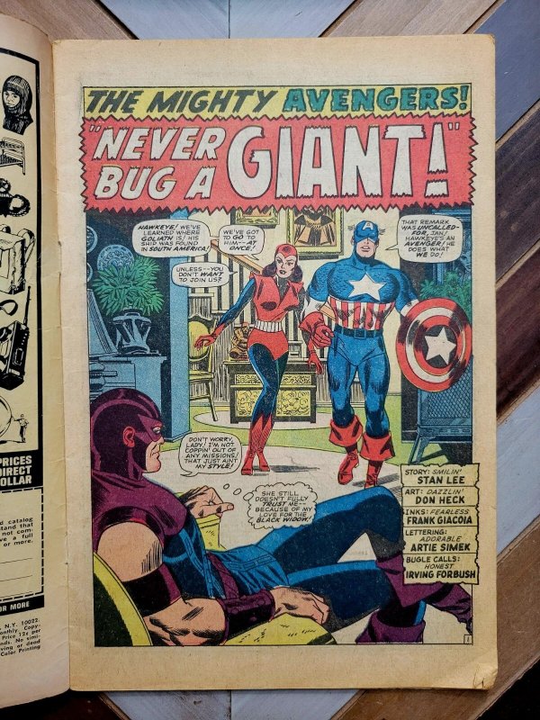 AVENGERS #31 GD/VG 3.0 (Marvel 1966) Battle vs. THE KEEPER Cover by DON HECK