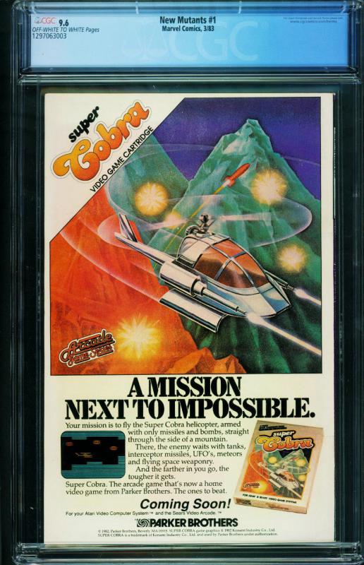 The New Mutants #1 CGC 9.6 comic book  1983- Marvel 1297063003