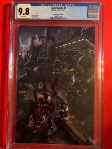 VENOMVERSE #1 CGC 9.8 WP MARVEL-11/17 / CRAIN  VIRGIN  EDITION /  NEW SLAB 