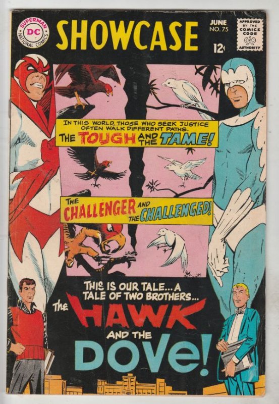 Showcase Comics #75 (Jun-68) FN/VF+ High-Grade Hawk and Dove