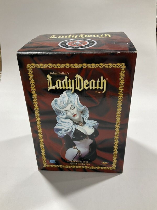 Lady Death Bust Limited To 3000 Special Edition Brian Pulido Chaos Comics Opened