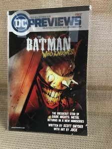 DC Previews #6, 7 lot / set : 2018 series; Two NM- issues,1st  Batman Who Laughs