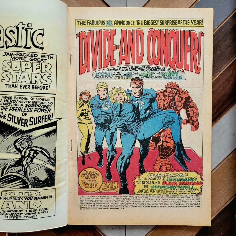 Fantastic Four Annual #5 FN- (Marvel 1967) 1st App PSYCHO-MAN 1st Solo SURFER!