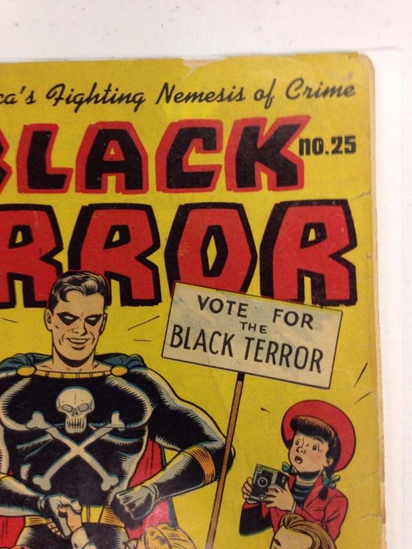 The Black Terror #25 Alex Schomburg cover (minor amateur restoration)