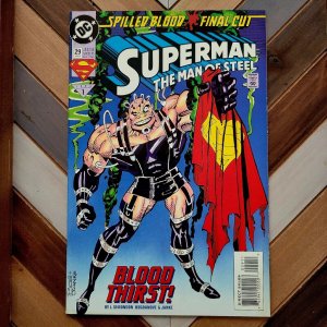 SUPERMAN: Man of Steel #29 (DC 1994) HIGH GRADE! BLOODTHIRST, HI-TECH (Simonson)