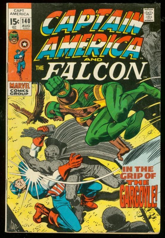 CAPTAIN AMERICA #140 1971-FALCON-MARVEL COMICS FN