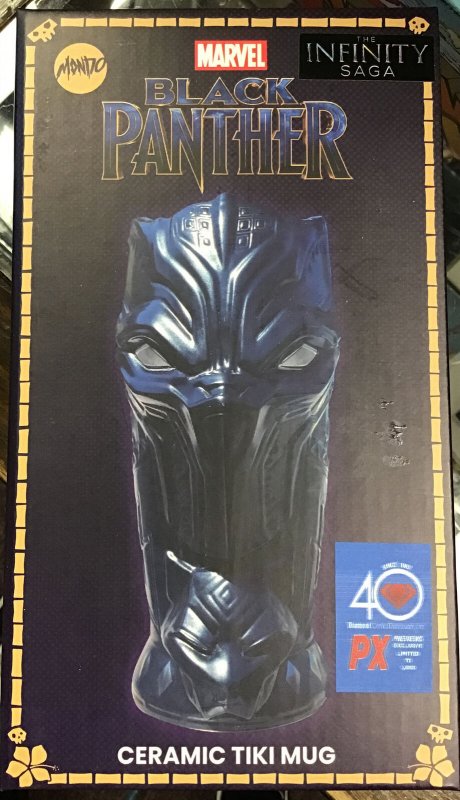 Mondo Marvel Black Panther Ceramic Tiki Mug PREVIEWS EXCLUSIVE