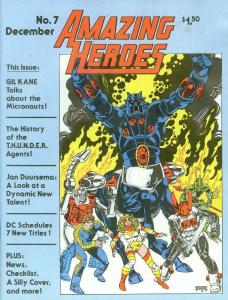 AMAZING HEROES 7 VF/+ GIL KANE ON THE MICRONAUTS, ALSO