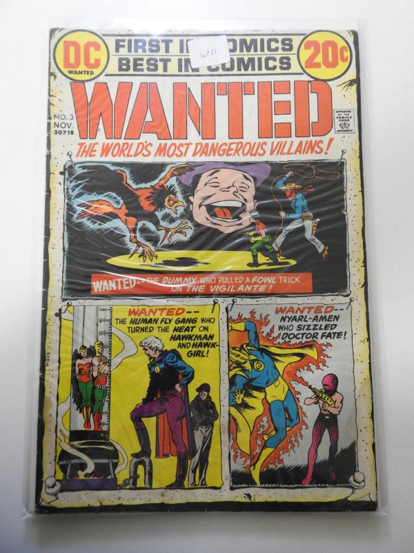 Wanted, The World's Most Dangerous Villains #3 (1972)