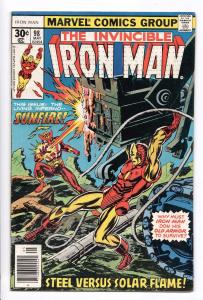 Iron Man #98 - App of Sunfire (Marvel, 1977) FN